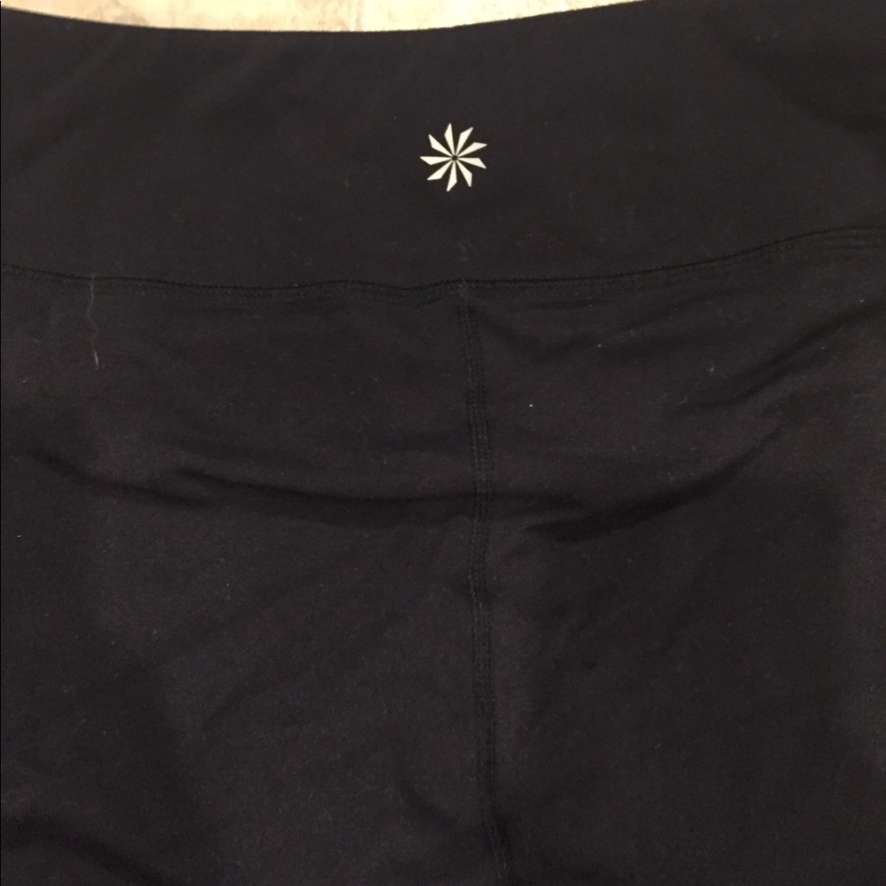 Athleta Capri workout pants sz S flared bottoms - Picture 3 of 5